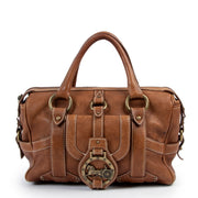 Brown Celine top handle bag