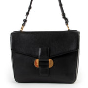 Delvaux Black and Gold Shoulder Bag for the best price at Labellov secondhand luxury