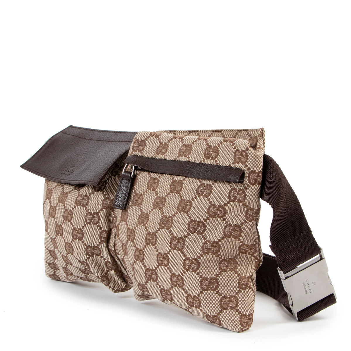 Gucci Beige Fabric Belt Bag