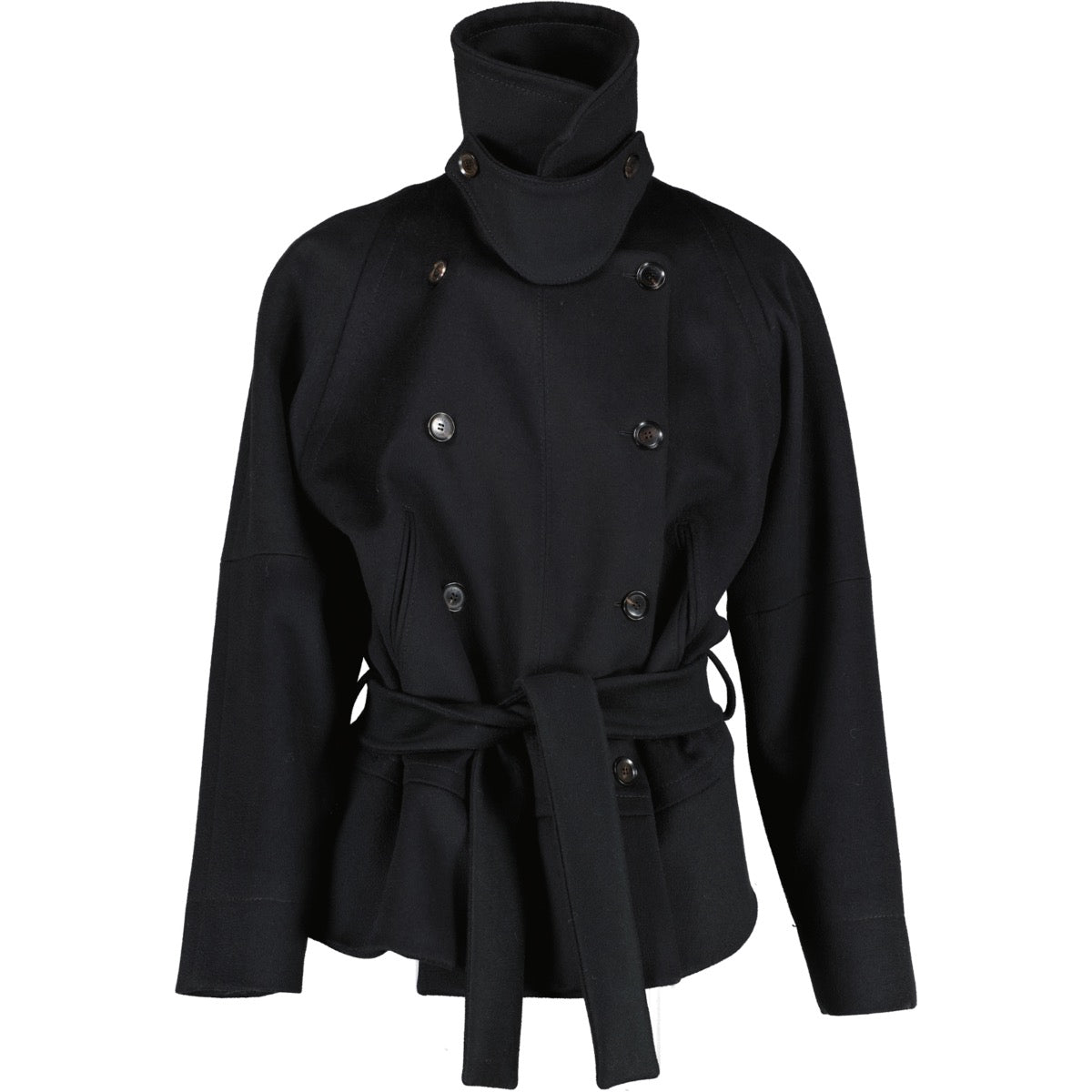 Buy an authentic second hand Gucci Black Wool Coat - Size 38 (IT) at Labellov