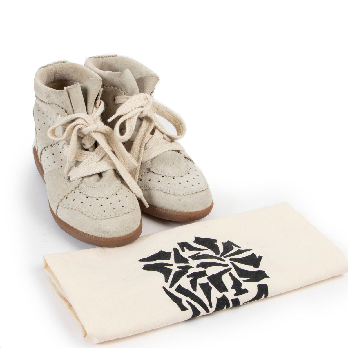 Isabel Marant Etoile Bobby Chalk Suede Sneakers - Size 36 pour le meilleur prix chez Labellov à Anvers