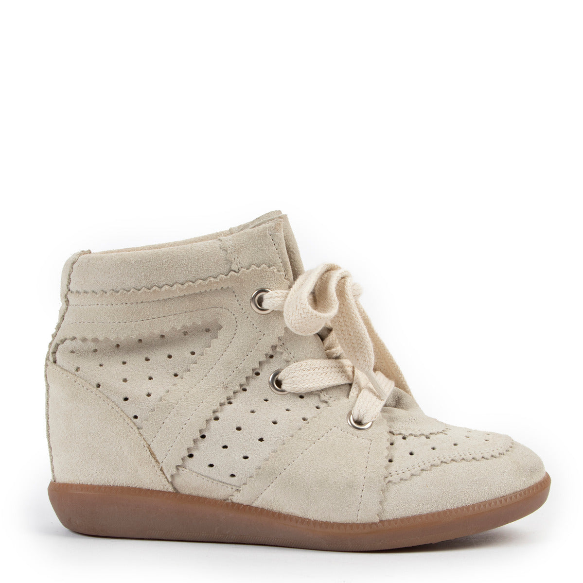 Isabel Marant Etoile Bobby Chalk Suede Sneakers - Size 36 for the best price at Labellov secondhand luxury