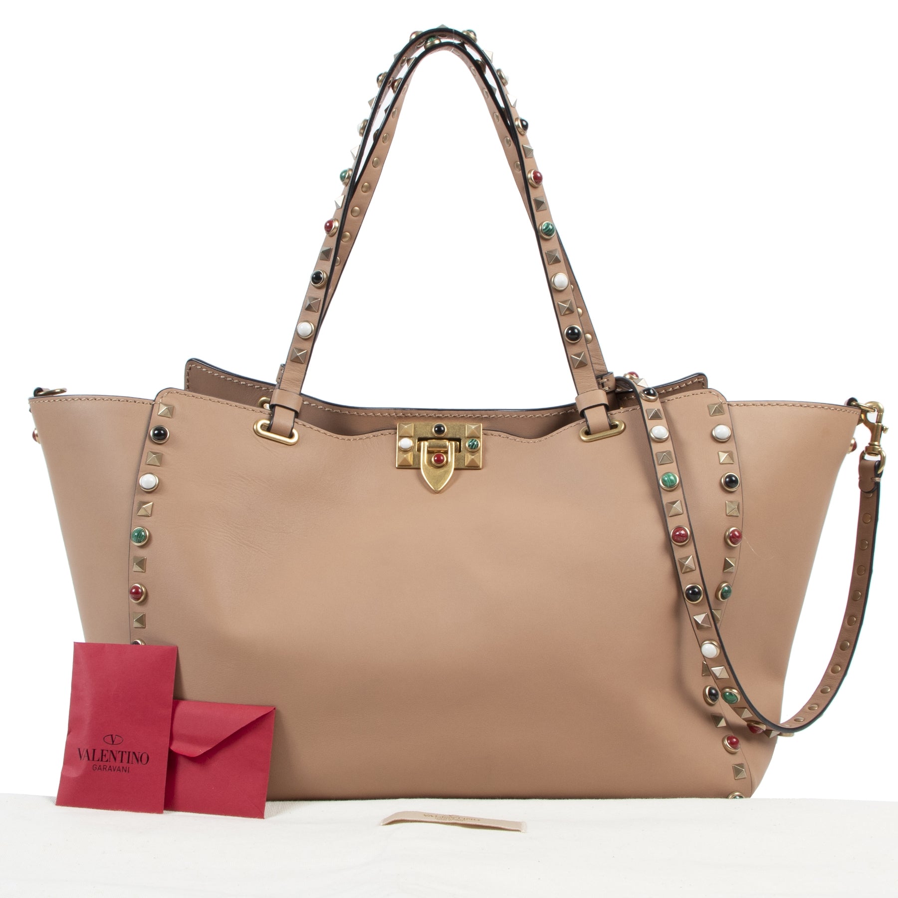 Valentino Garavani Rockstud Nude Shoulder Bag