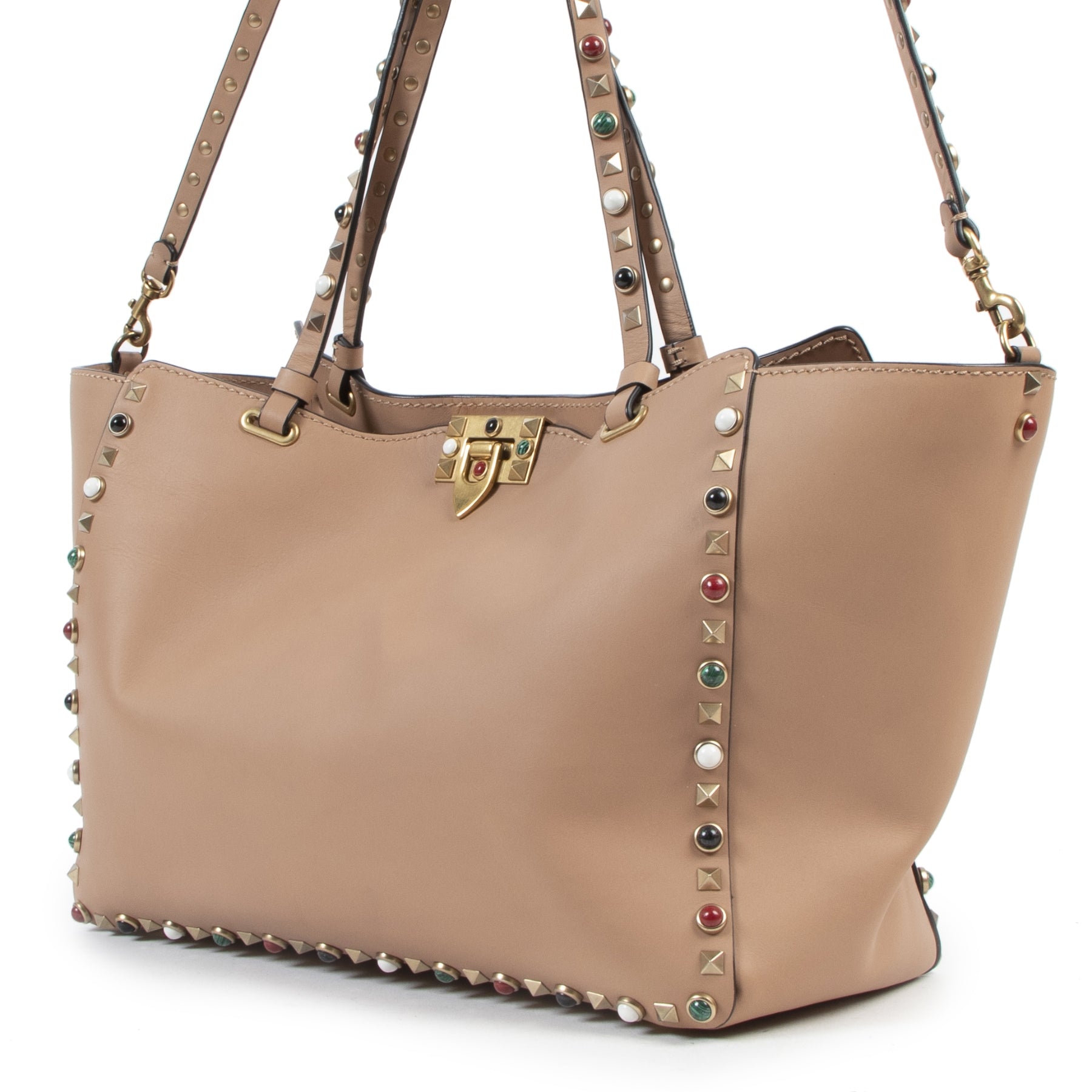 Valentino Garavani Rockstud Nude Shoulder Bag
