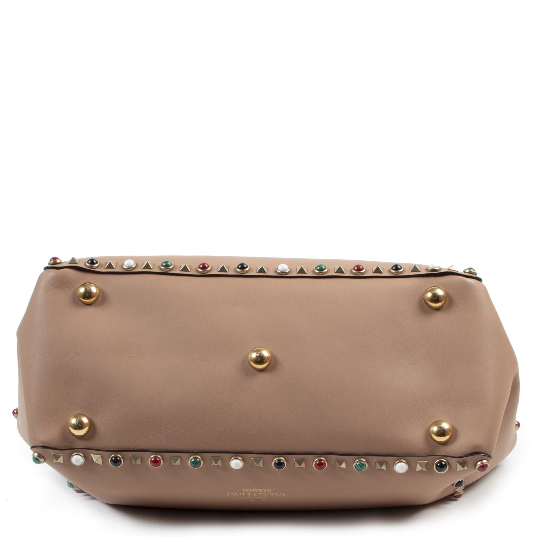 Valentino Garavani Rockstud Nude Shoulder Bag for the best price online