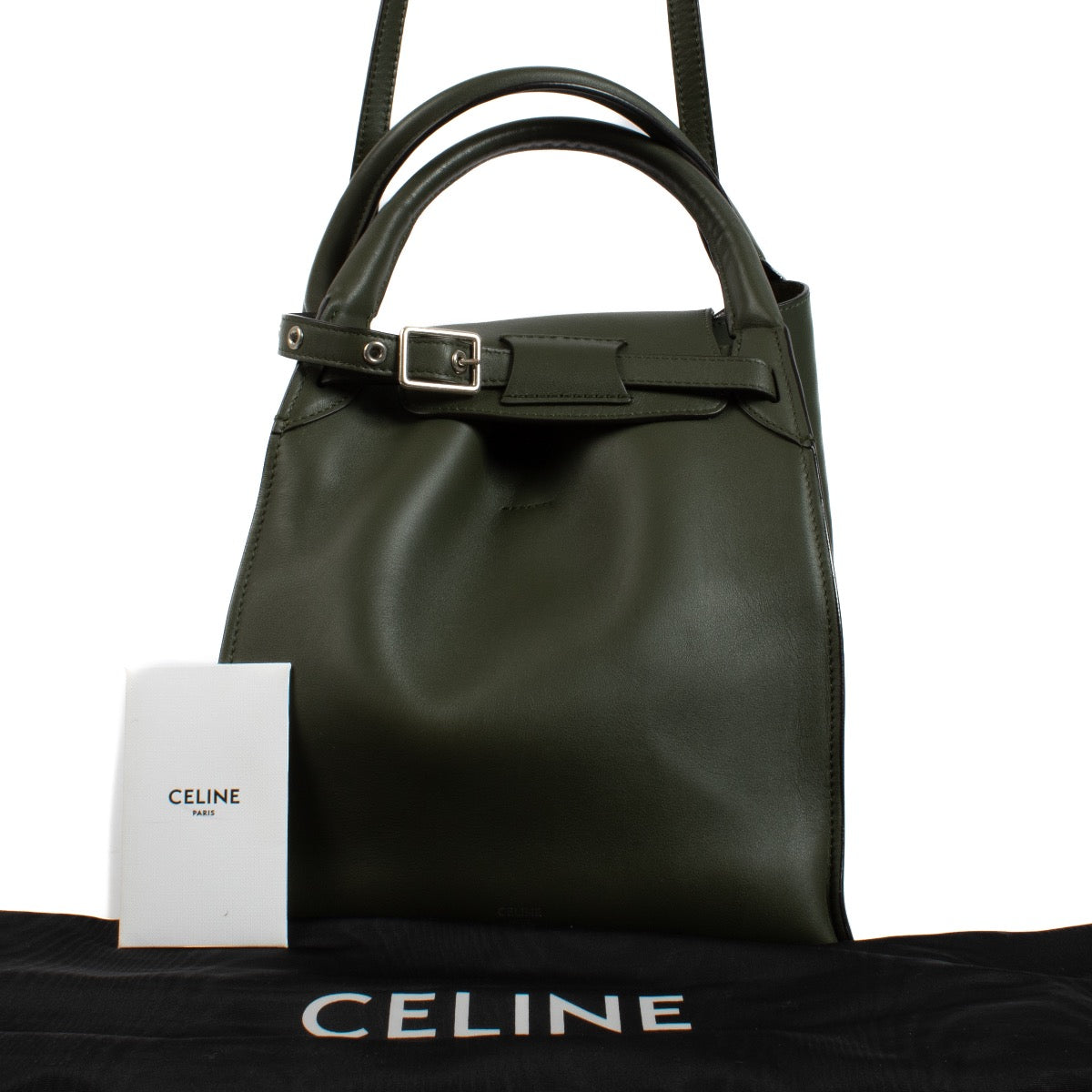 Authentic second hand Celine Green Leather Small Big Bag on Labellov.com