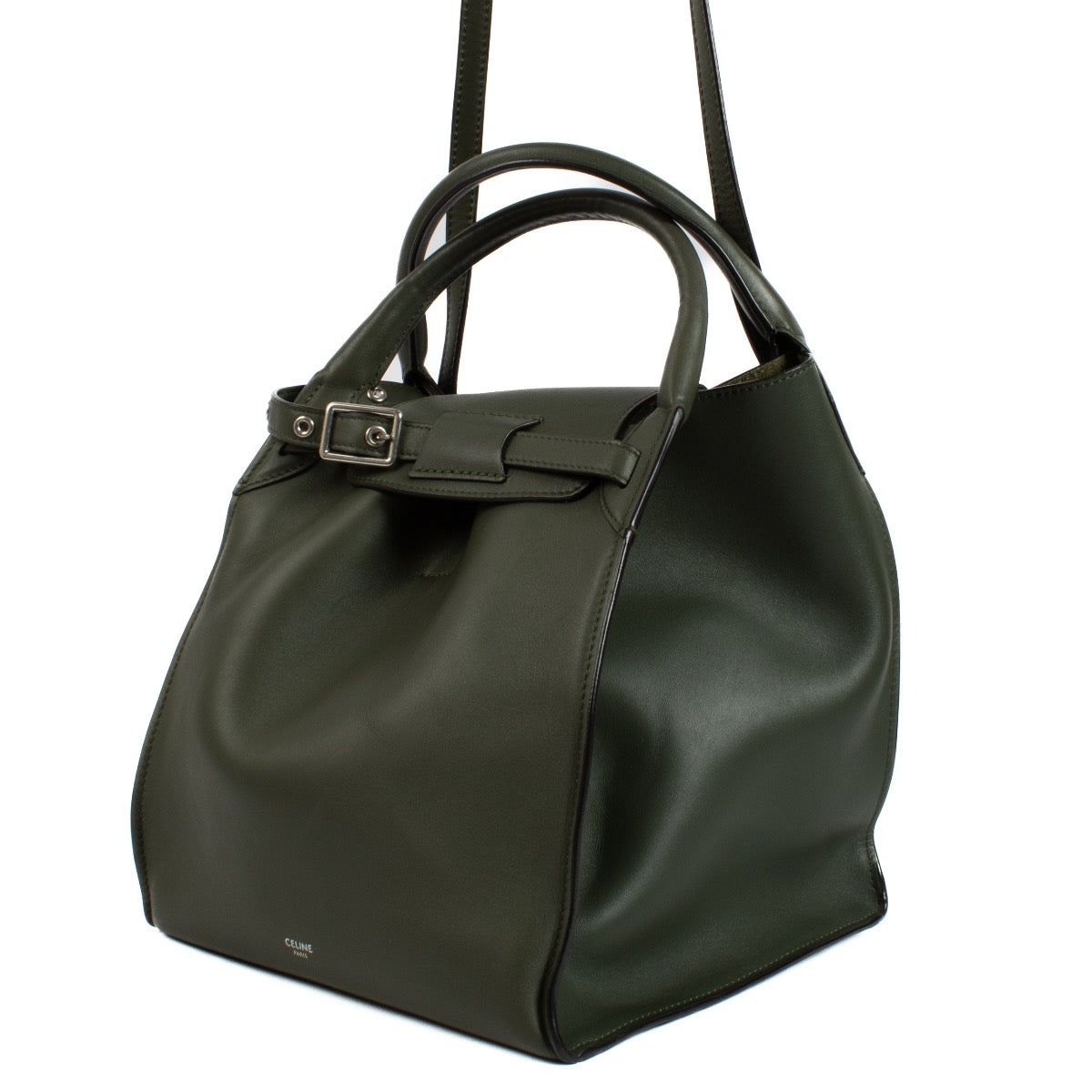 Authentic second hand Celine Green Leather Small Big Bag on Labellov.com