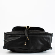 Authentic Preloved Chloe Black Python large Marcie Bag Top Handle on Labellov.com