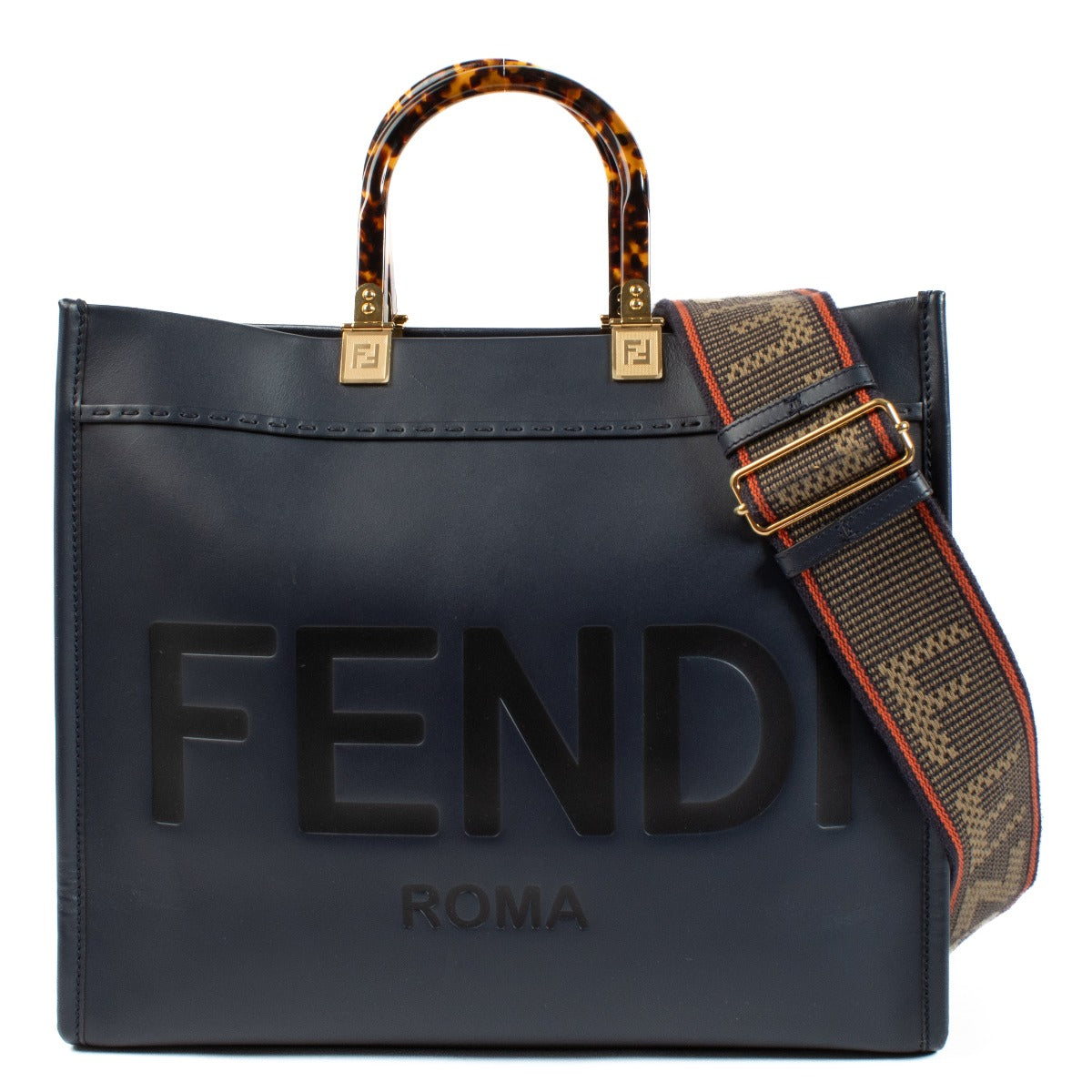 Fendi Blue Medium Sunshine Bag