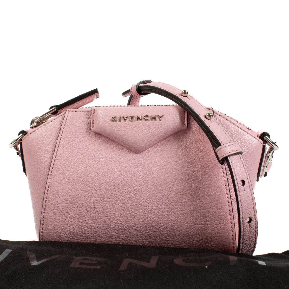Authentic second hand Givenchy Pink Anigona Nano Crossbody Bag on Labellov.com
