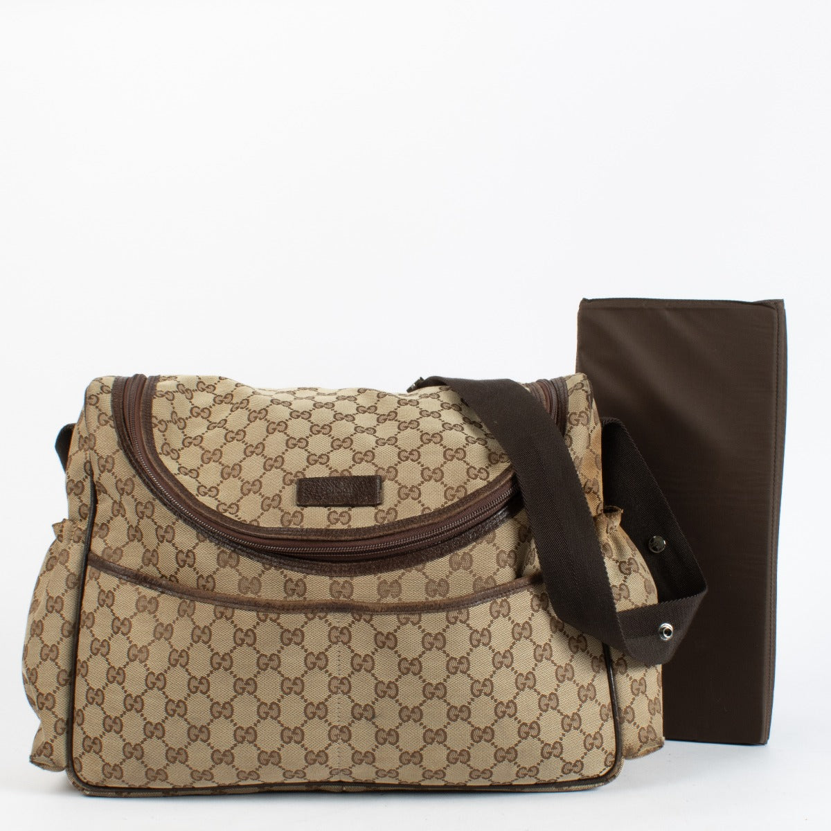 Authentic preloved Gucci GG Canvas Diaper Bag on Labellov.com