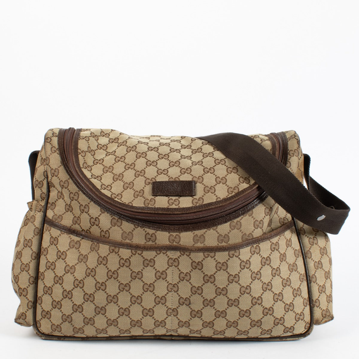 Authentic preloved Gucci GG Canvas Diaper Bag on Labellov.com