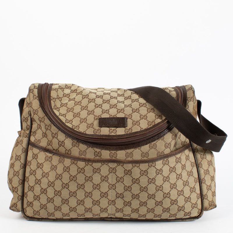 Authentic preloved Gucci GG Canvas Diaper Bag on Labellov.com