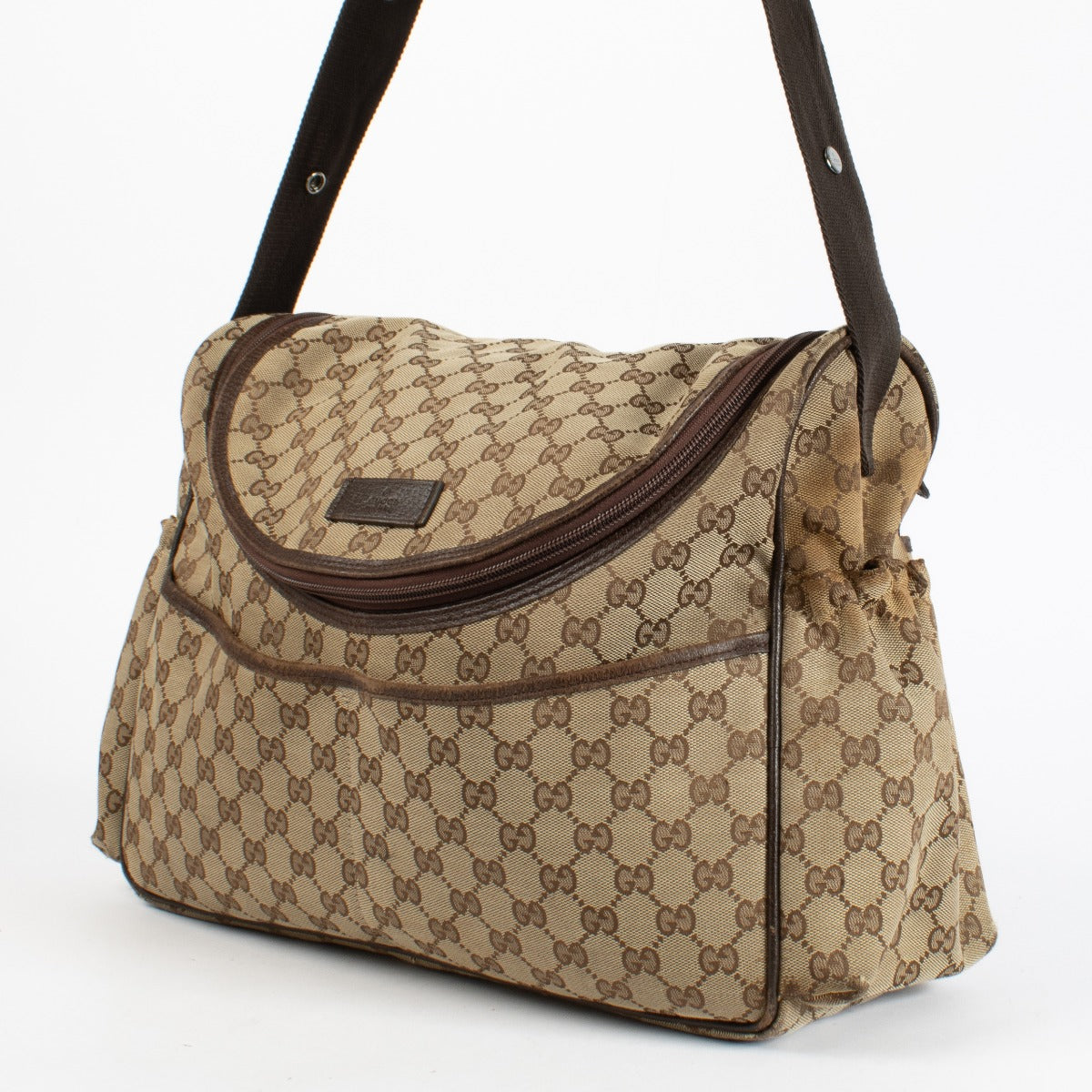 Authentic preloved Gucci GG Canvas Diaper Bag on Labellov.com