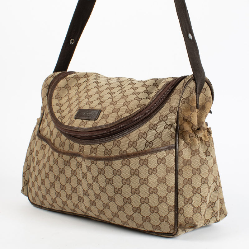 Authentic preloved Gucci GG Canvas Diaper Bag on Labellov.com