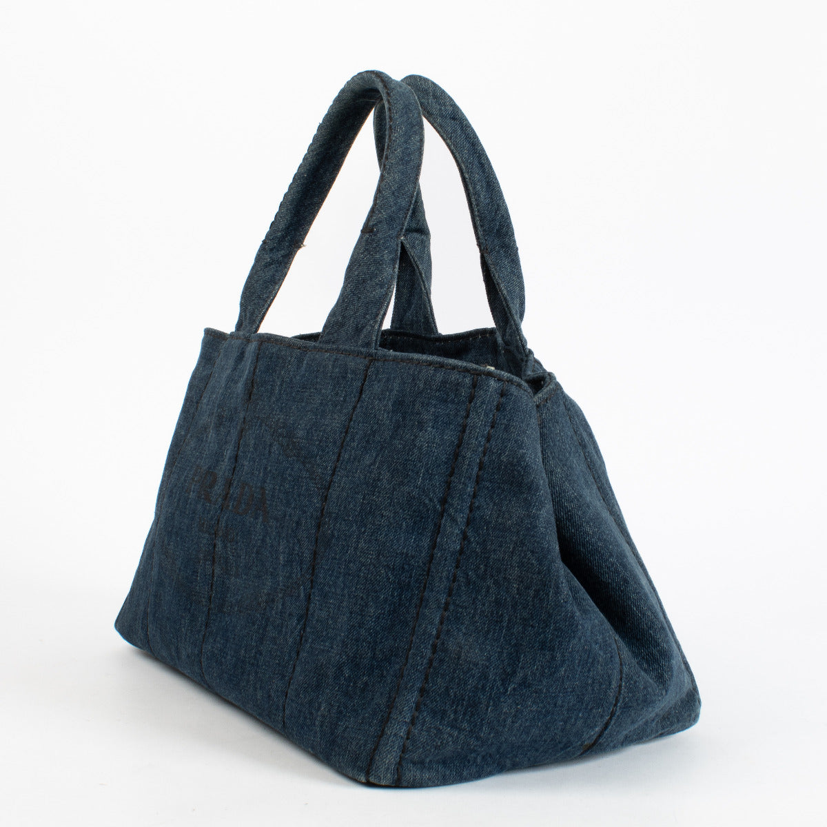 Prada Denim Canapa Tote Bag