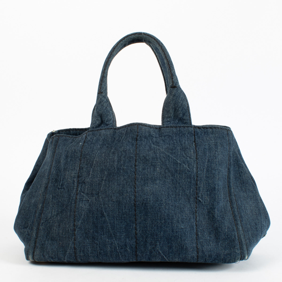 Prada Denim Canapa Tote Bag