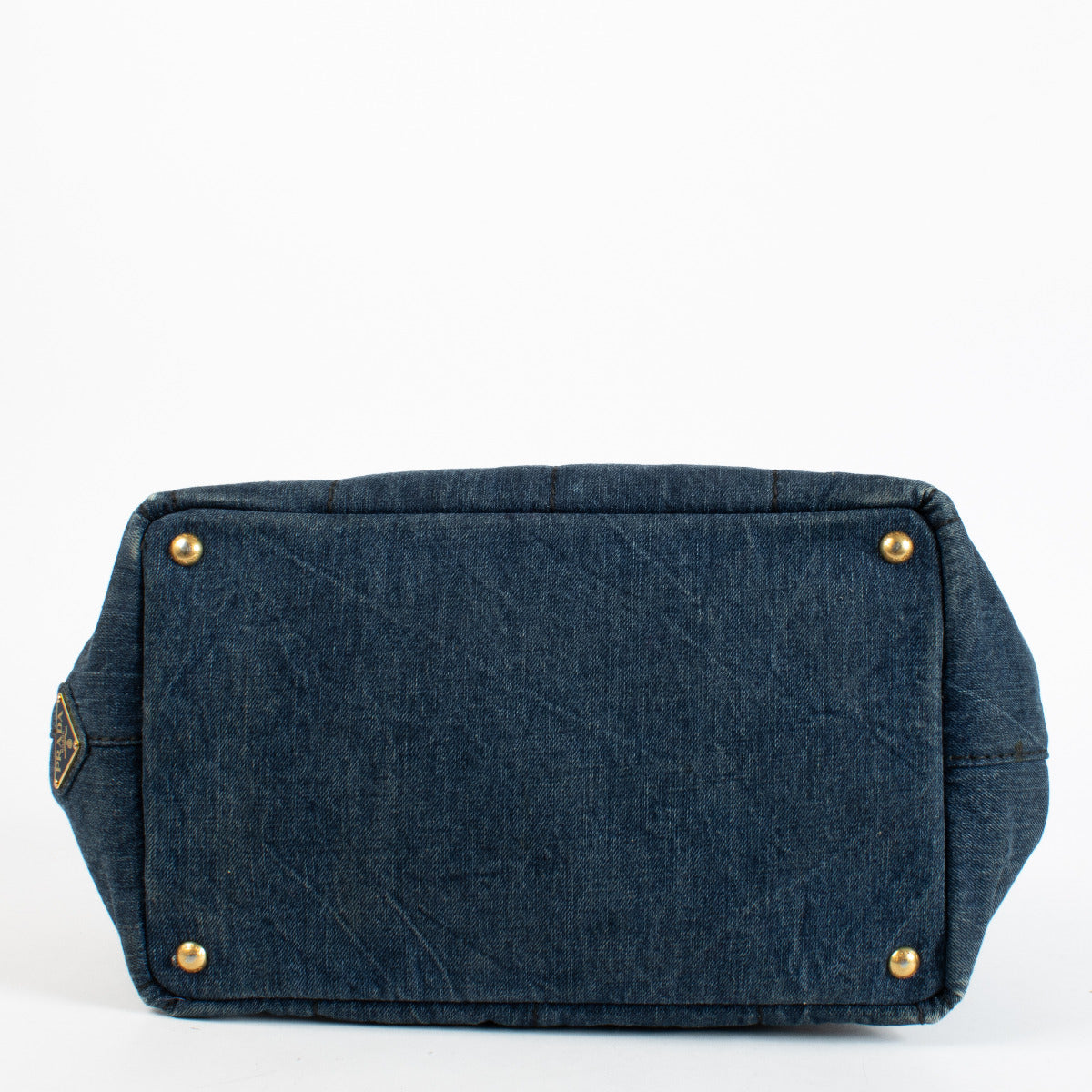 Prada Denim Canapa Tote Bag