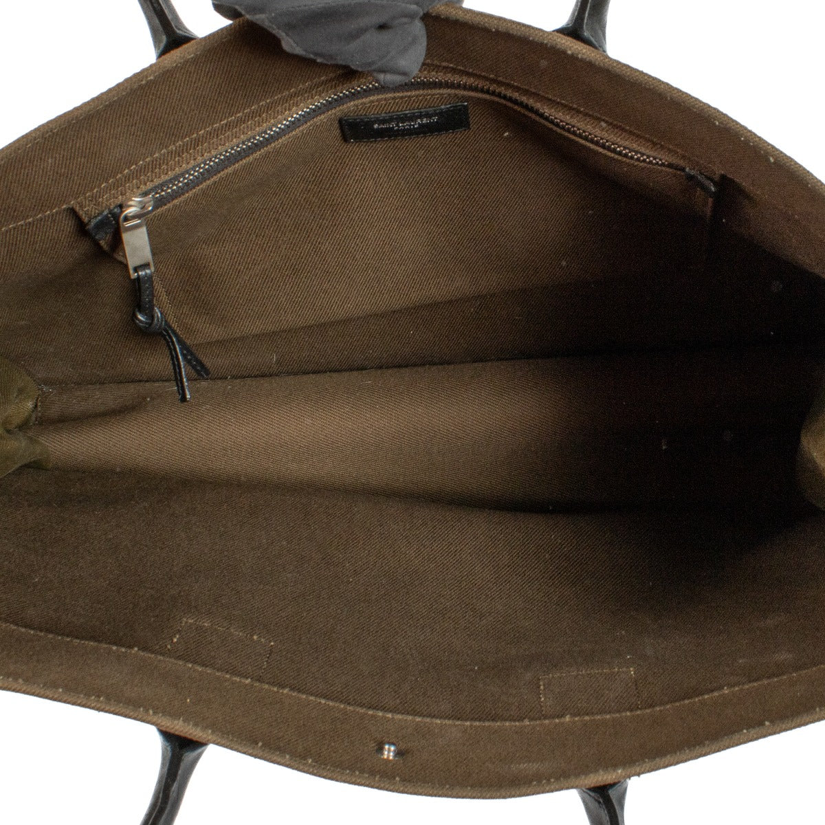 Shop 100% authentic Saint Laurent Khaki Rive Gauche Bag on Labellov.com