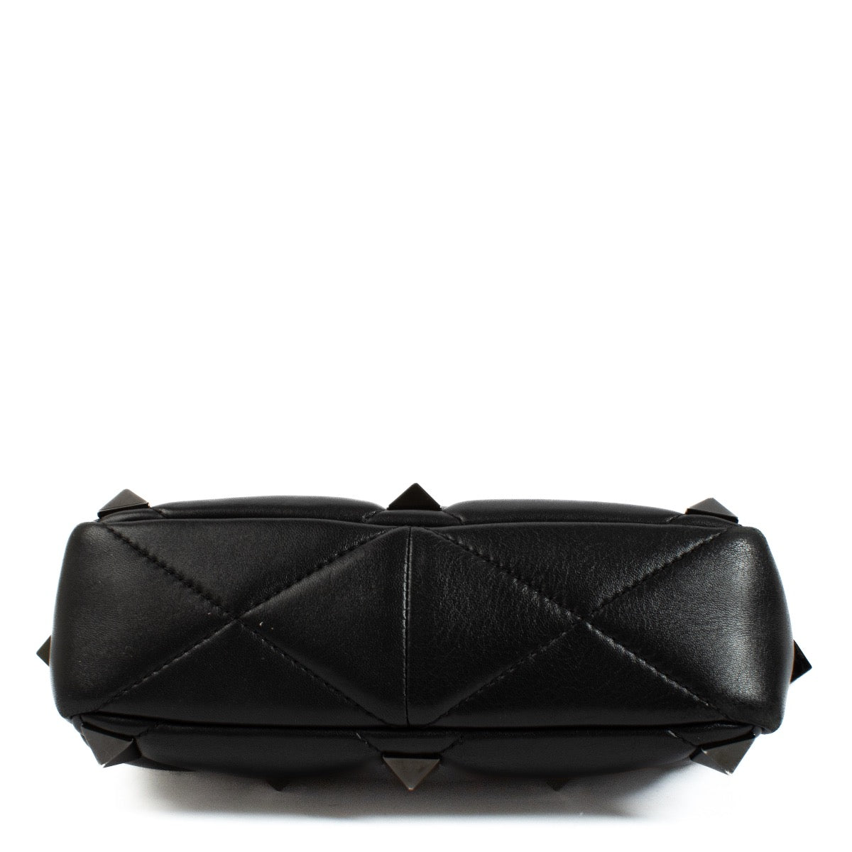 Buy authentic second hand Valentino Garavani Black Leather Medium Roman Stud Bag at Labellov.com
