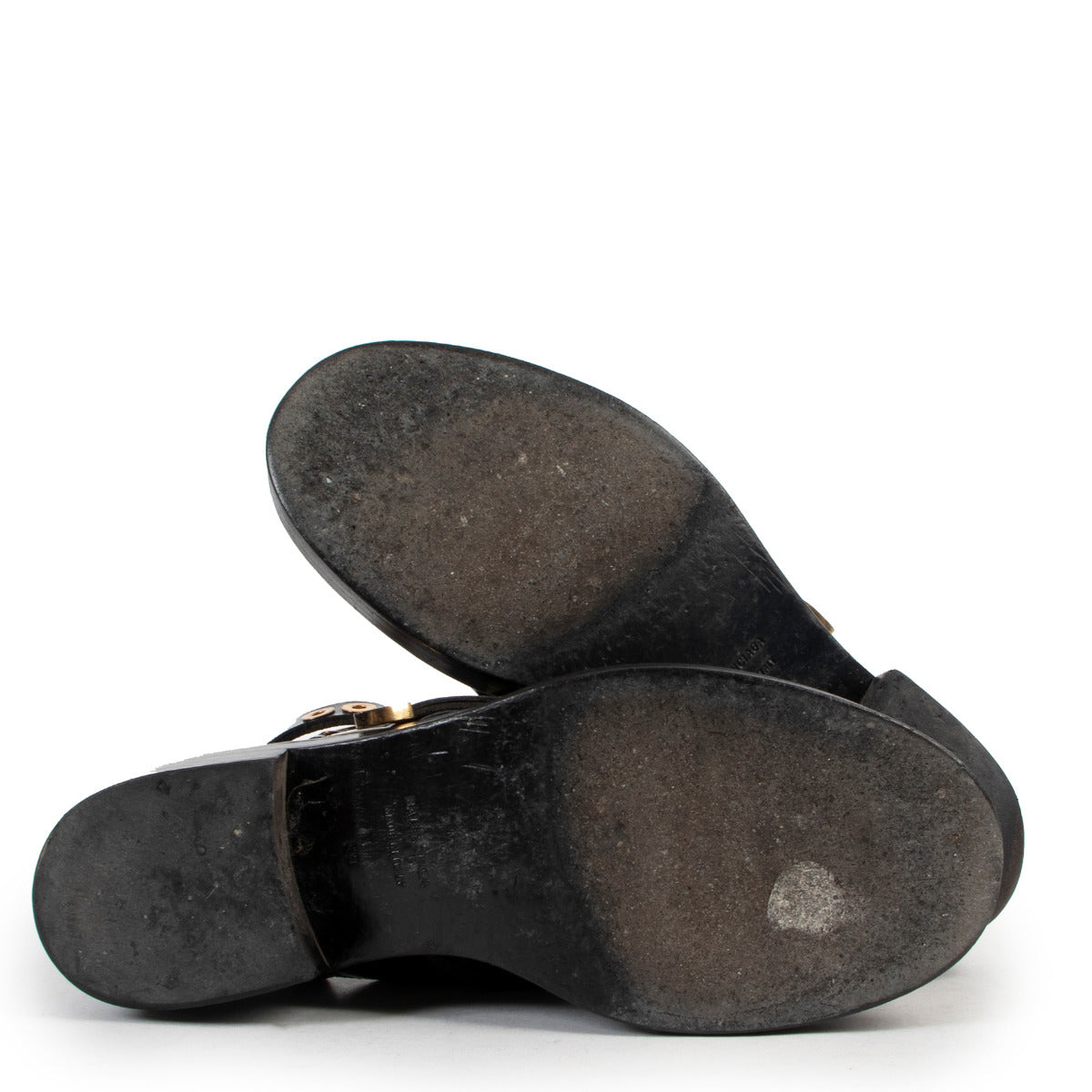 Bottes Balenciaga noires à boucles - taille 39