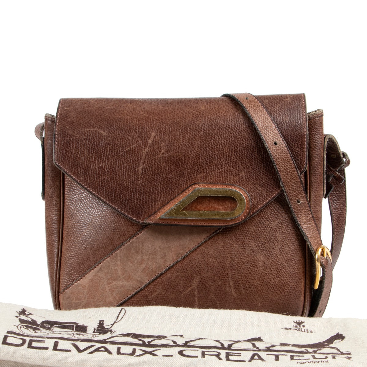 Delvaux Brown Crossbodybag vintage