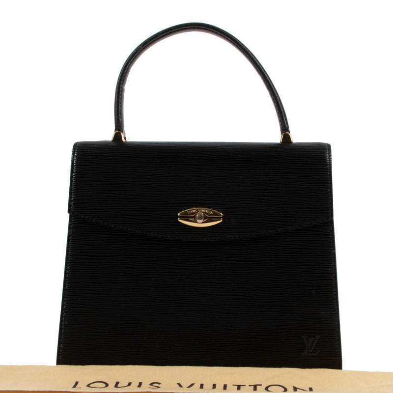 Louis Vuitton Malesherbes Black Epi Top Handle