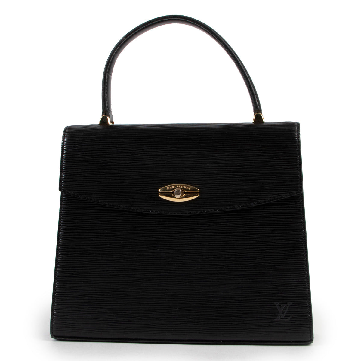 Louis Vuitton Malesherbes Black Epi Top Handle