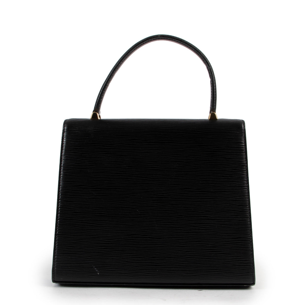 Louis Vuitton Malesherbes Zwart Epi Handtas