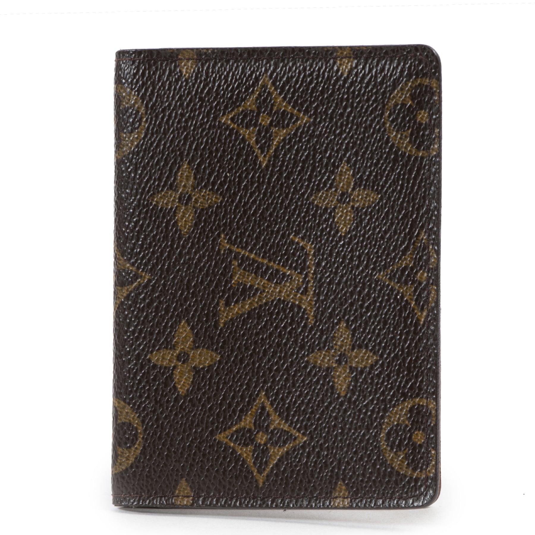 Authentieke Tweedehands Louis Vuitton Monogram Leather Card Holder juiste prijs veilig online shoppen luxe merken webshop winkelen Antwerpen België mode fashion