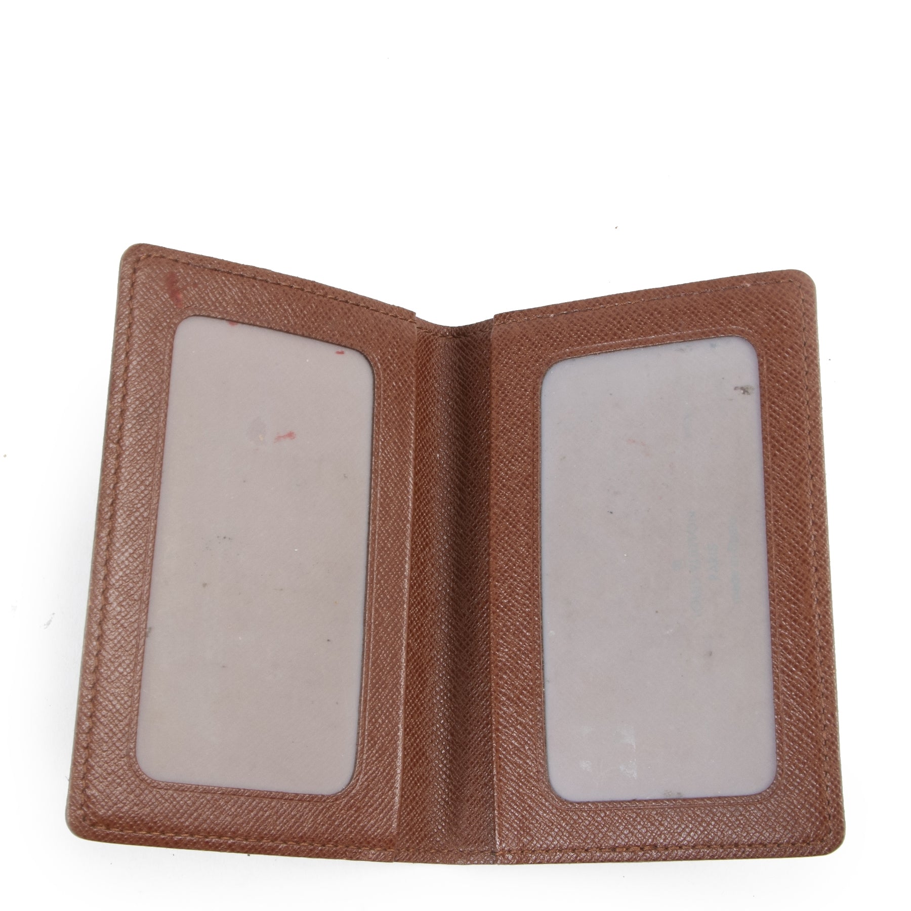 Authentieke Tweedehands Louis Vuitton Monogram Leather Card Holder juiste prijs veilig online shoppen luxe merken webshop winkelen Antwerpen België mode fashion