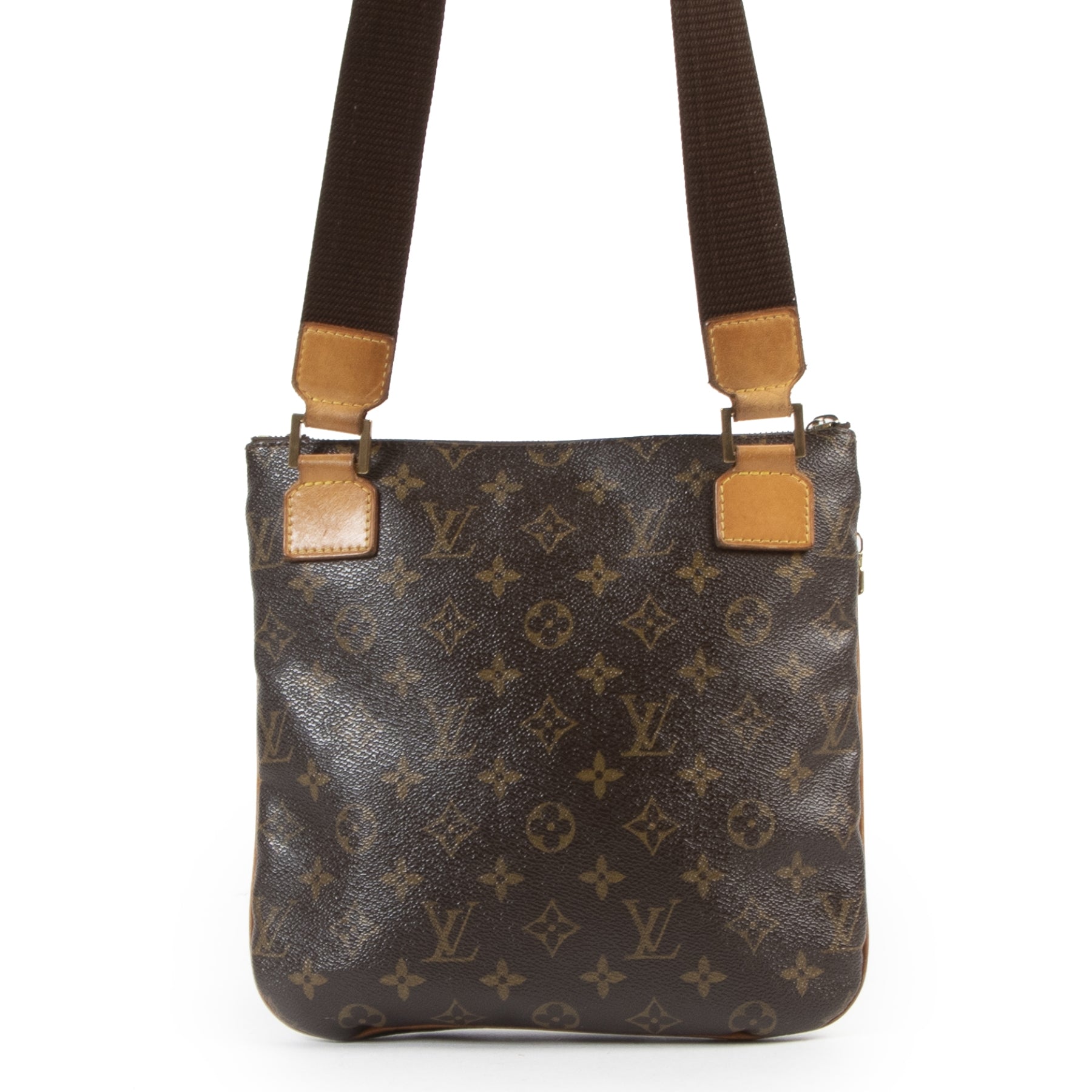 Authentieke Tweedehands Louis Vuitton Monogram Canvas Bosphore Messenger Bag juiste prijs veilig online shoppen luxe merken webshop winkelen Antwerpen België mode fashion