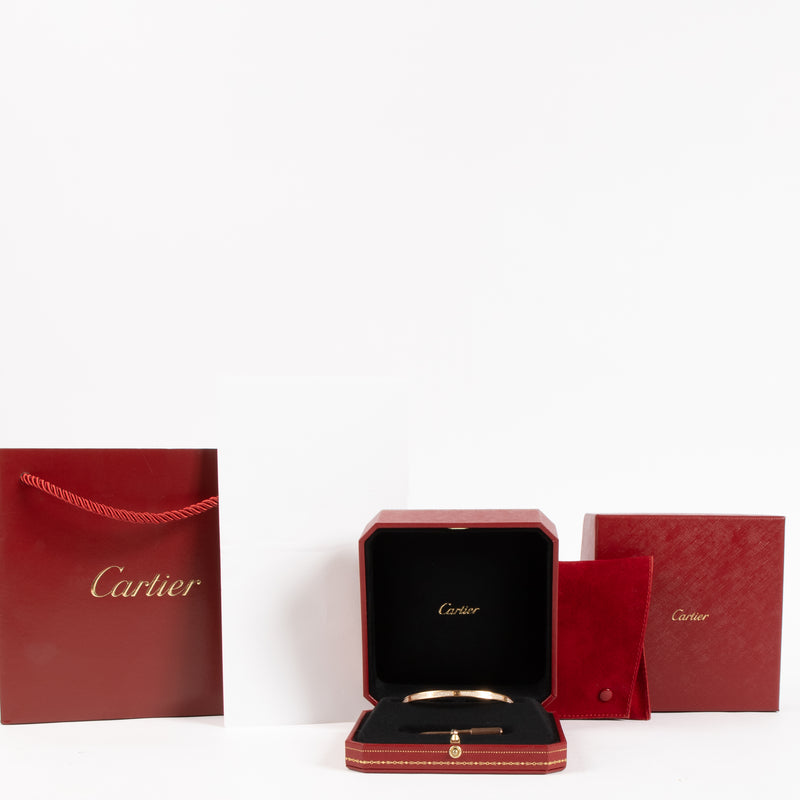 Shop the authentic Cartier Pavé Diamonds Rose Gold LOVE Small Bracelet on Labellov.com !