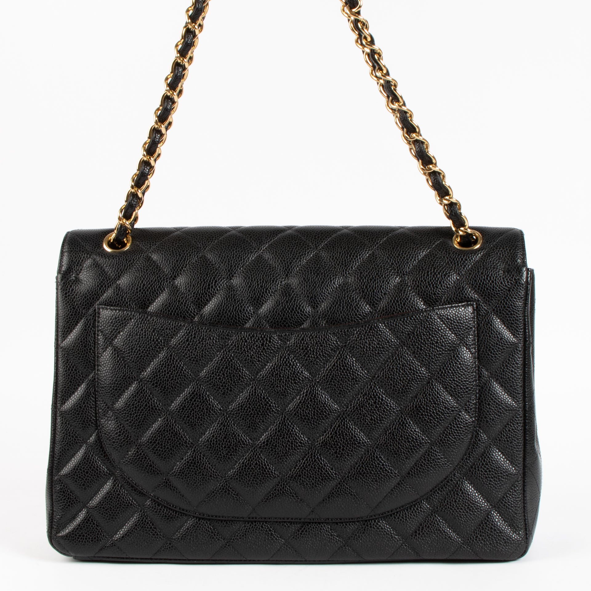 Shop the authentic Chanel Black Caviar Maxi Classic Flap Bag on Labellov.com !