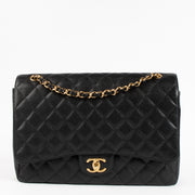 Shop the authentic Chanel Black Caviar Maxi Classic Flap Bag on Labellov.com !