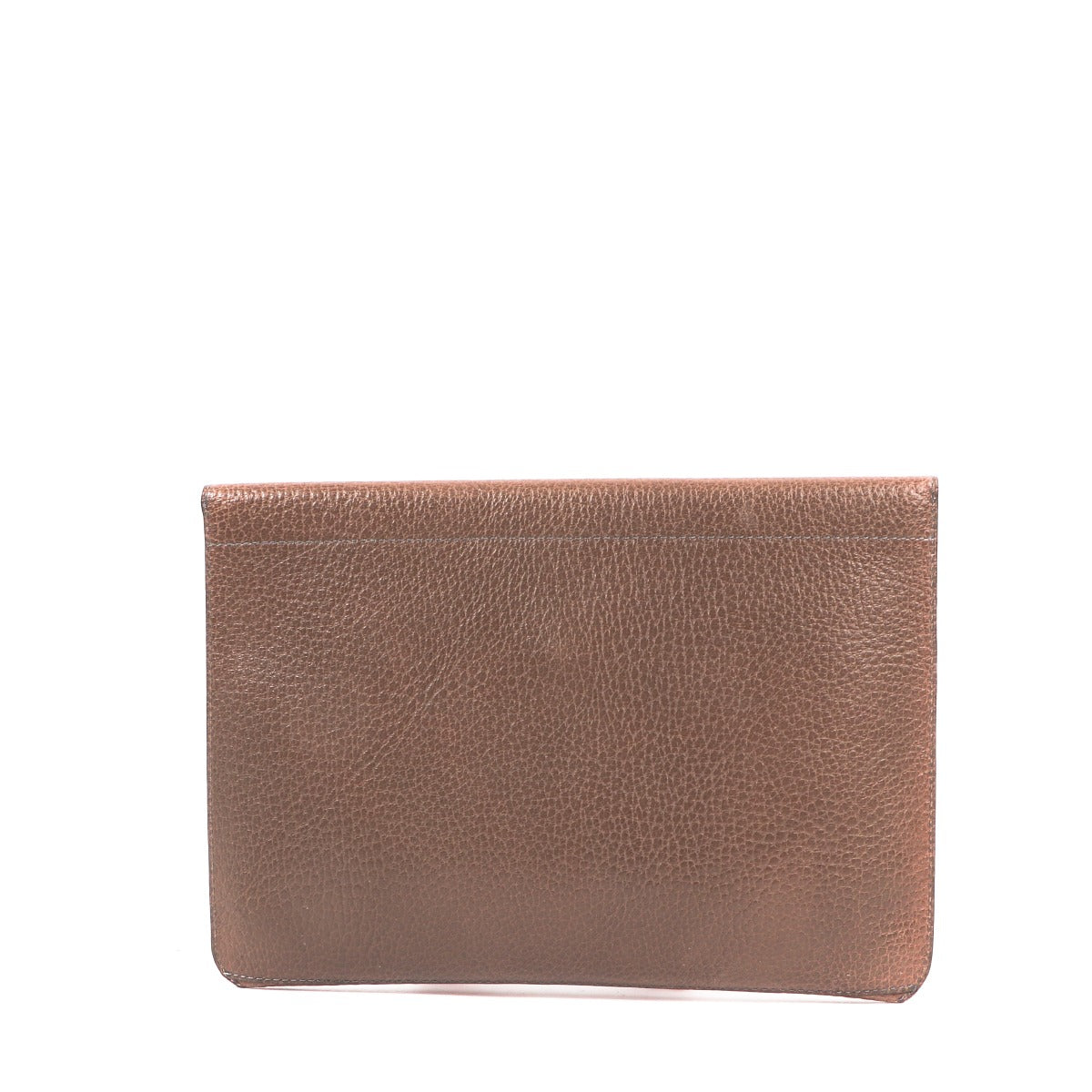 Delvaux Taupe Leather Vintage Clutch