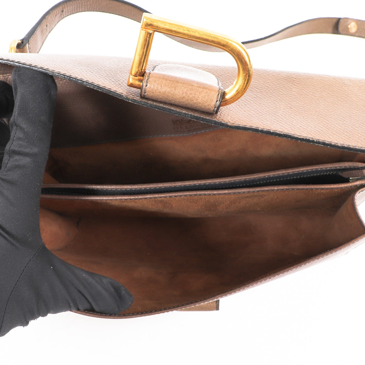 Delvaux Tan Leather Vintage Shoulder Bag