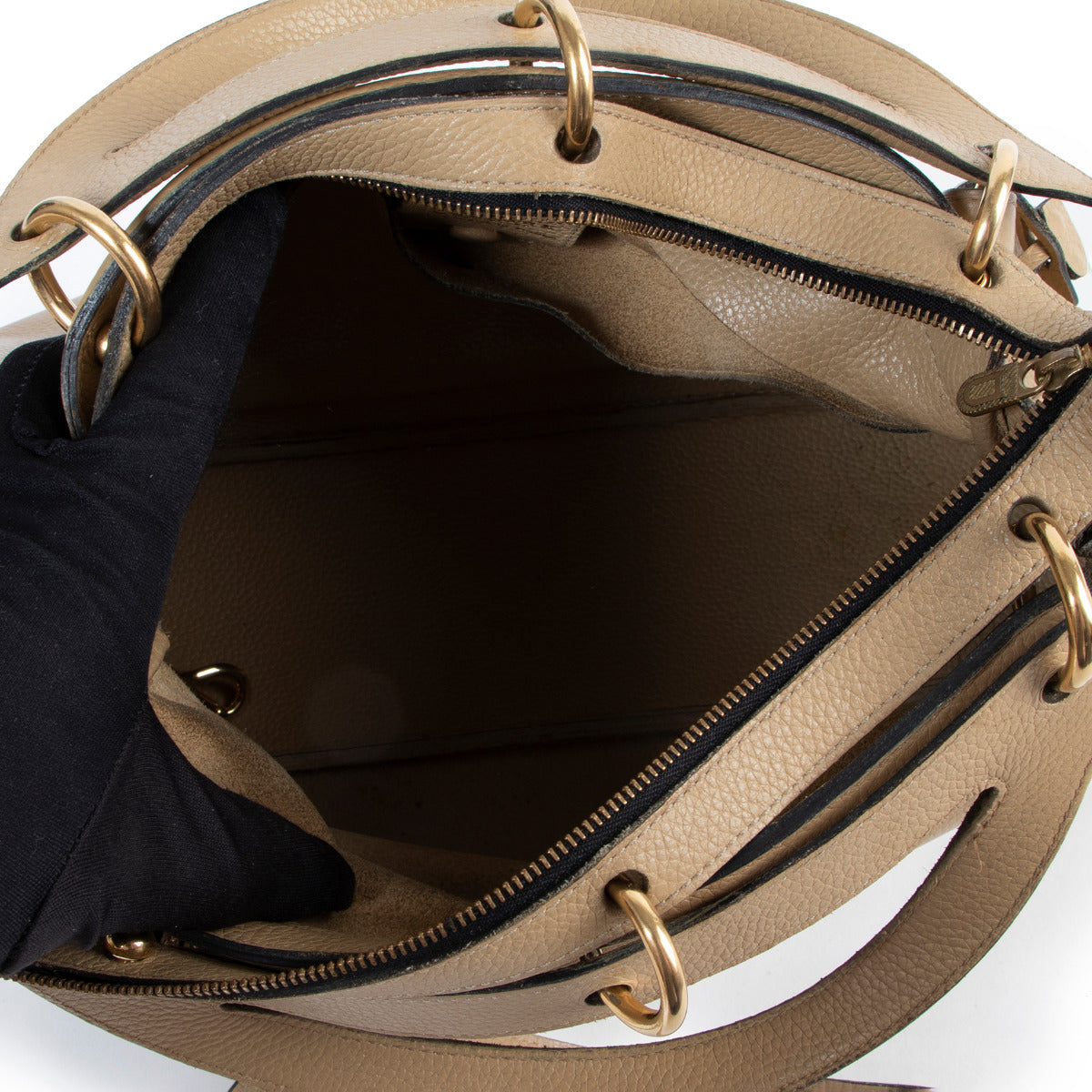 Delvaux Sand Top Handle Shoulderbag