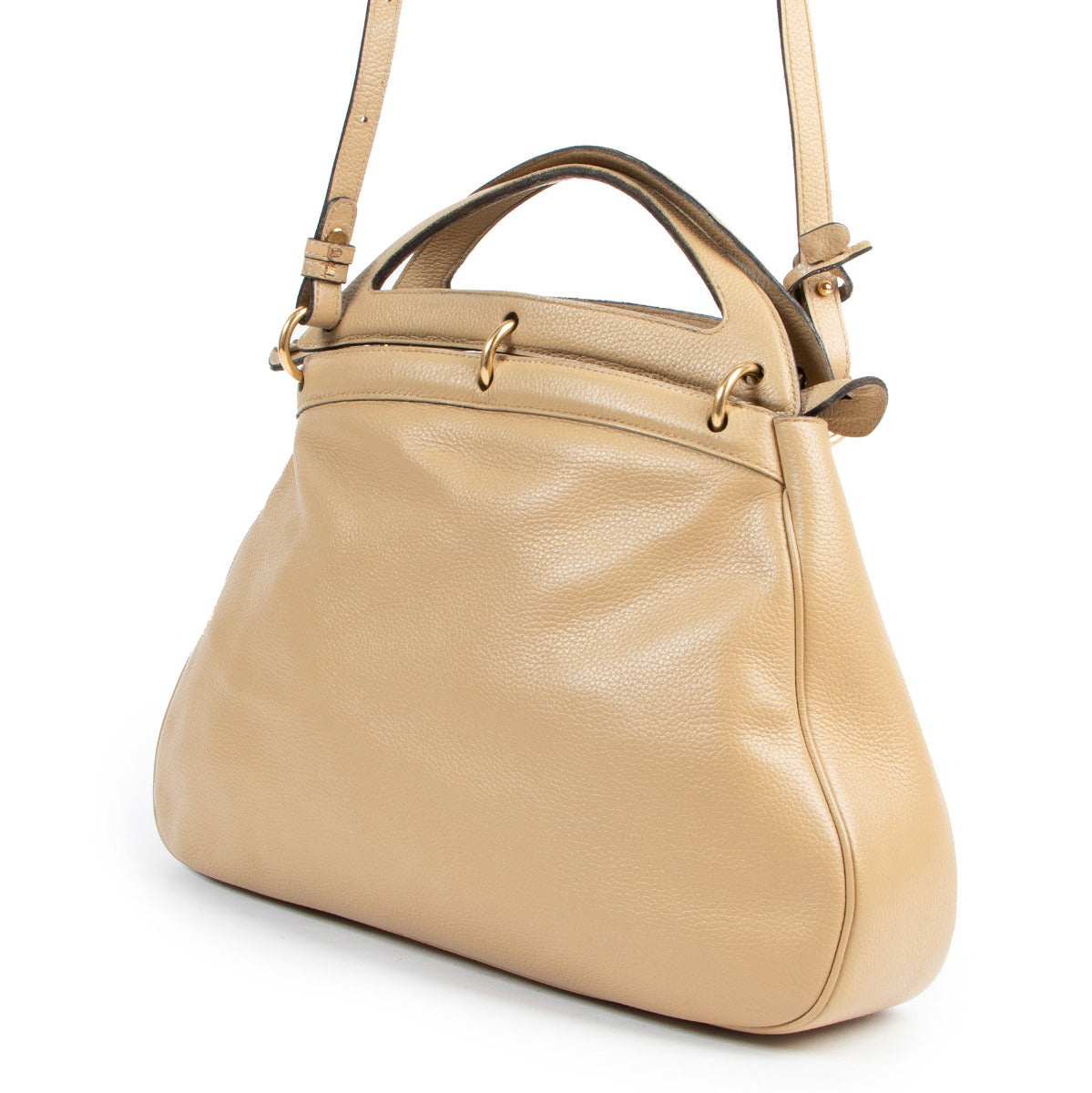 Delvaux Sand Top Handle Shoulderbag