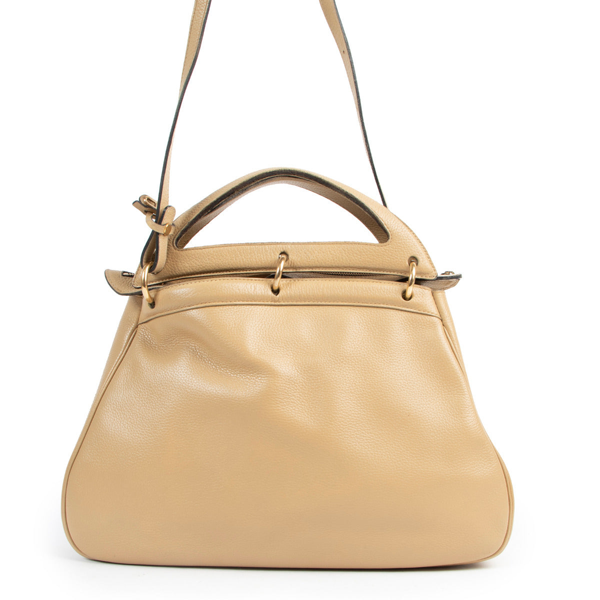 Delvaux Sand Top Handle Shoulderbag