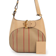 Delvaux Chardonnay Toile de Cuir Desert Bag