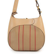 skip the waiting list Delvaux Chardonnay Toile de Cuir Desert Bag