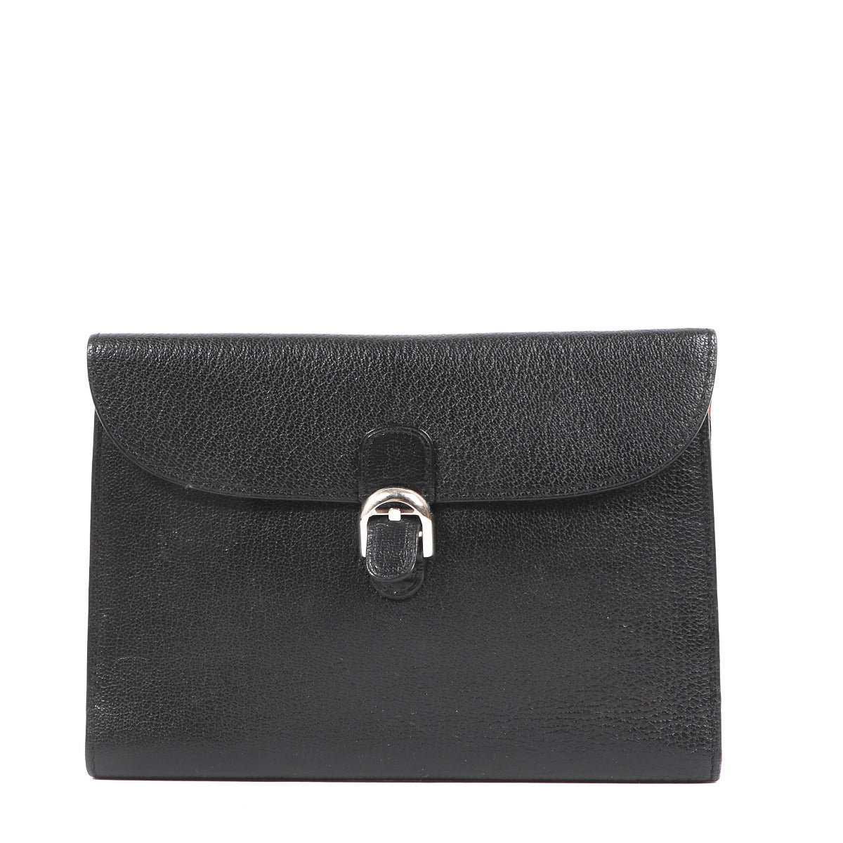 Delvaux Black Goatskin Brillant Agenda Cover