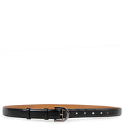 Delvaux Black Leather Agathe Brillant Buckle Belt