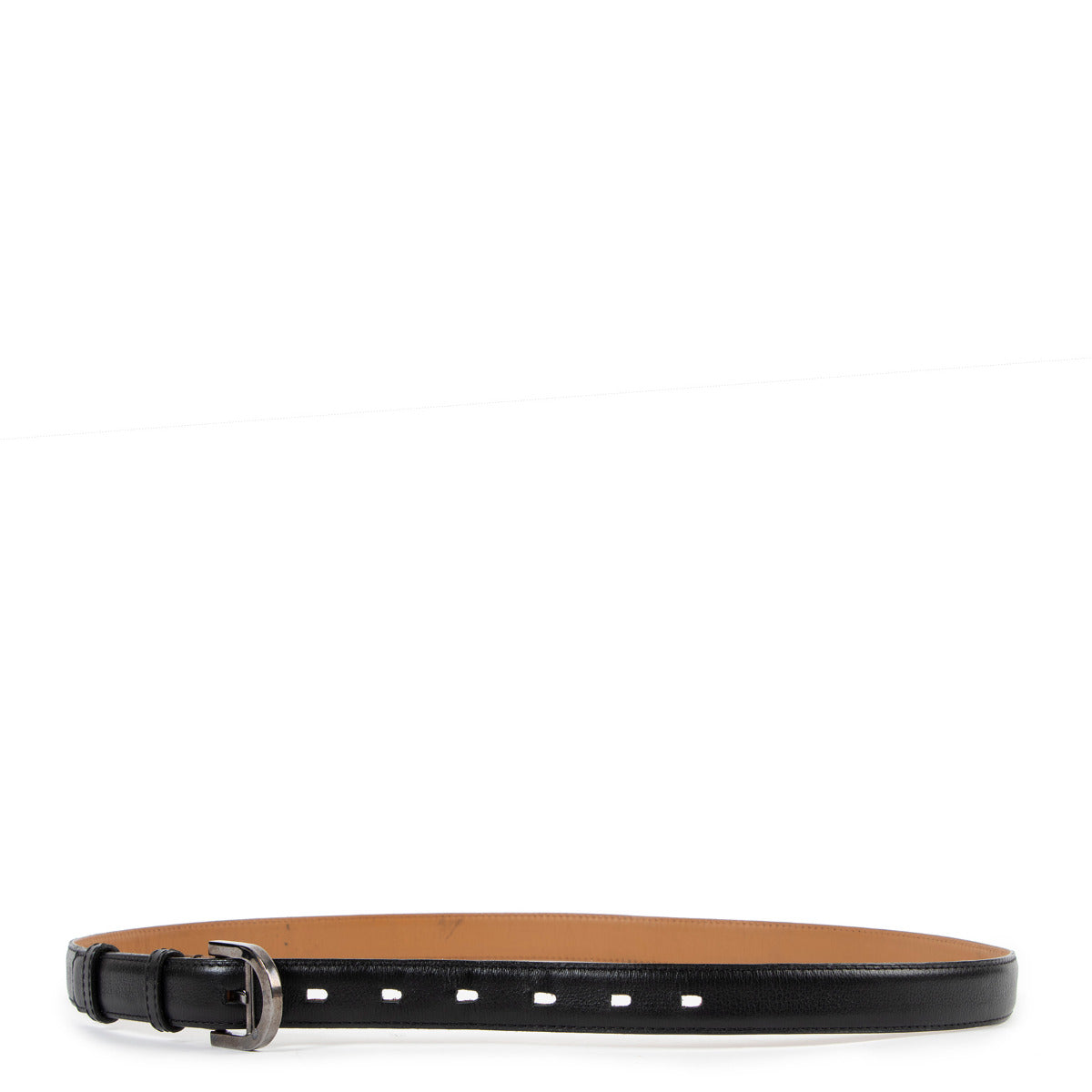 Ceinture Delvaux Brillant à boucle noire - Taille 100