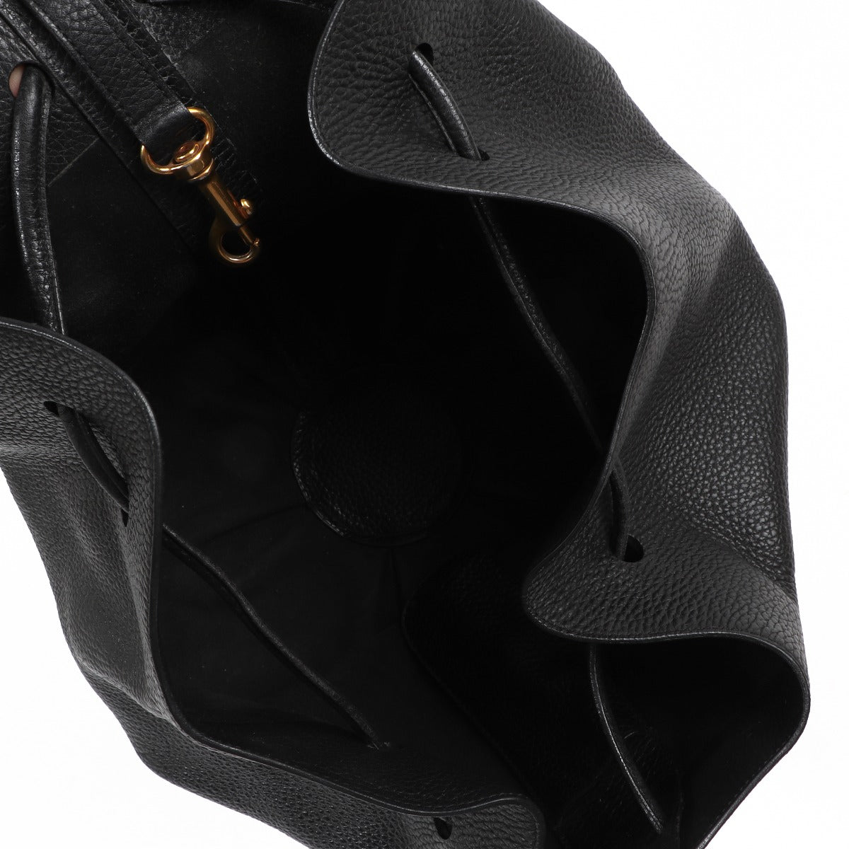 Delvaux Black Roses des Vents Bucket Bag