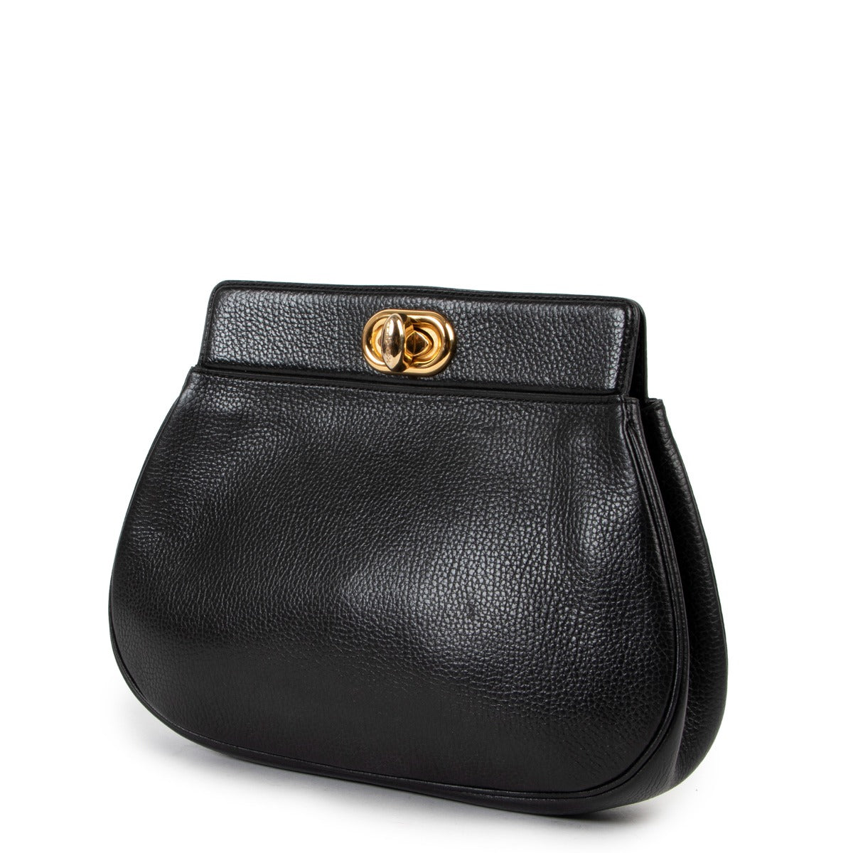 Delvaux Blue Round Clutch now available at Labellov. Secondhand Delvaux designer items ready for a secondlife.