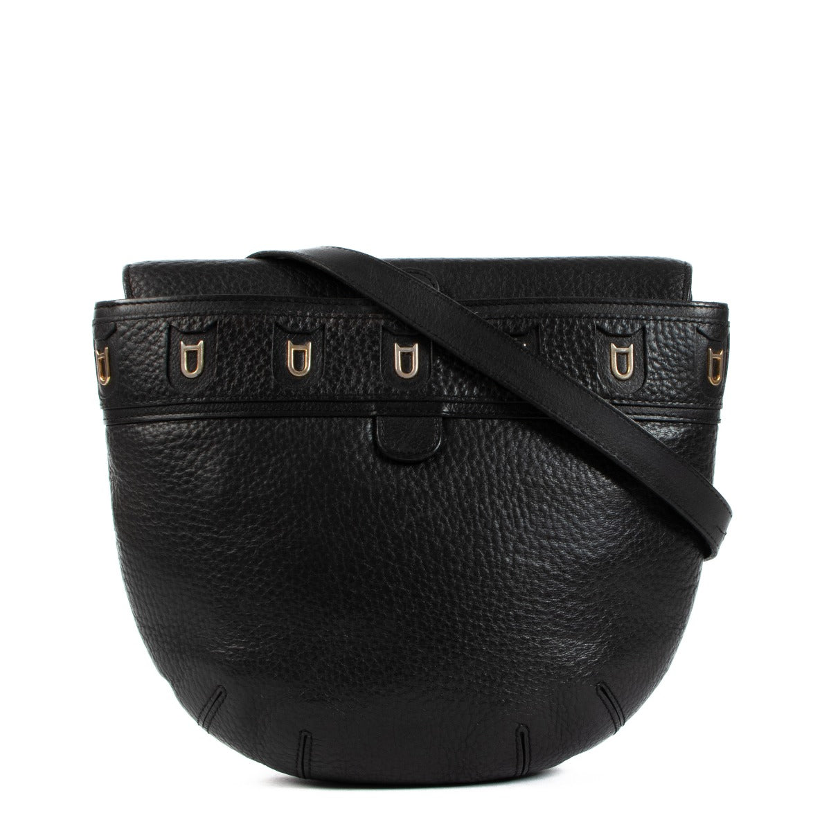 Delvaux Black Leather Crossbody Bag