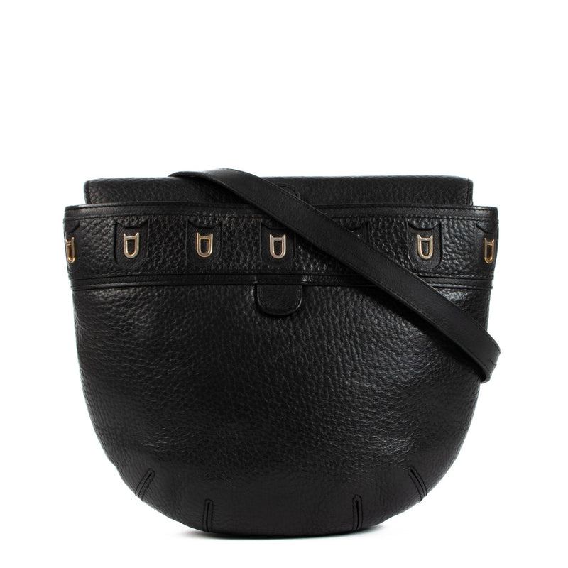Delvaux Black Leather Crossbody Bag
