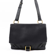 Delvaux Blue Leather Vintage Messenger Bag